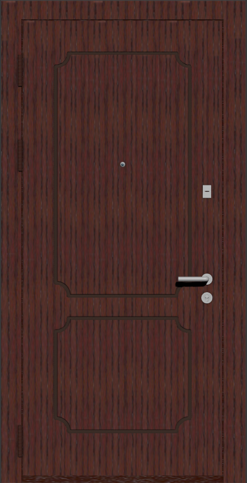 Надежная входная дверь с отделкой МДФ b52 8017 с черным